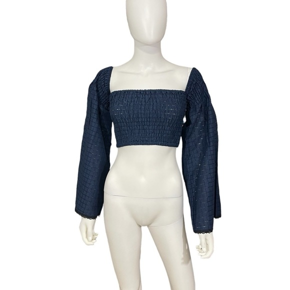 Blue Tube Top Blouse
New - Picture 3 of 10